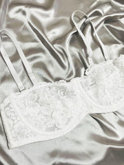 3pcs Lace Unlined Bras Women's Lingerie