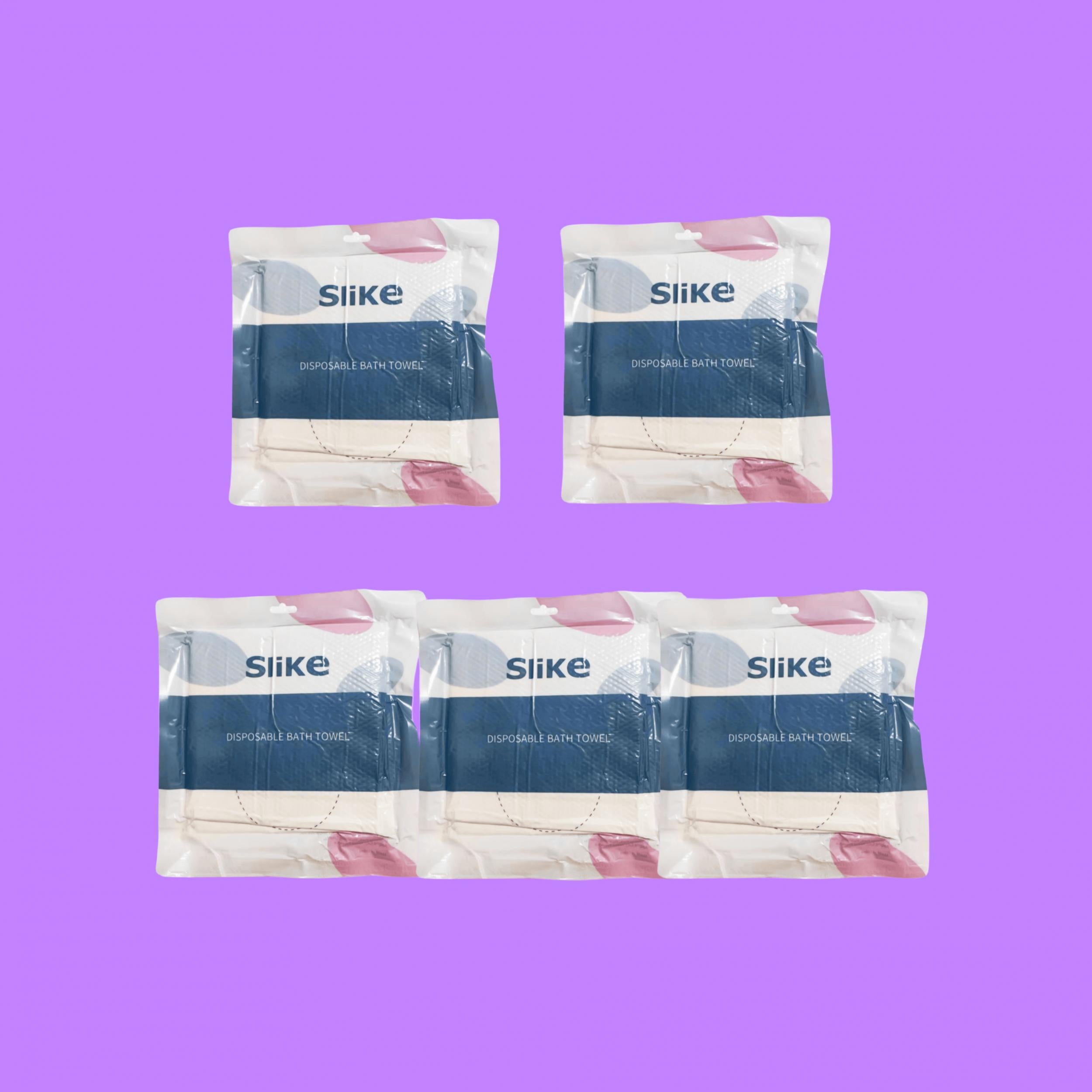 5pcs Disposable Compressed Bath Towel for Travel & Camping