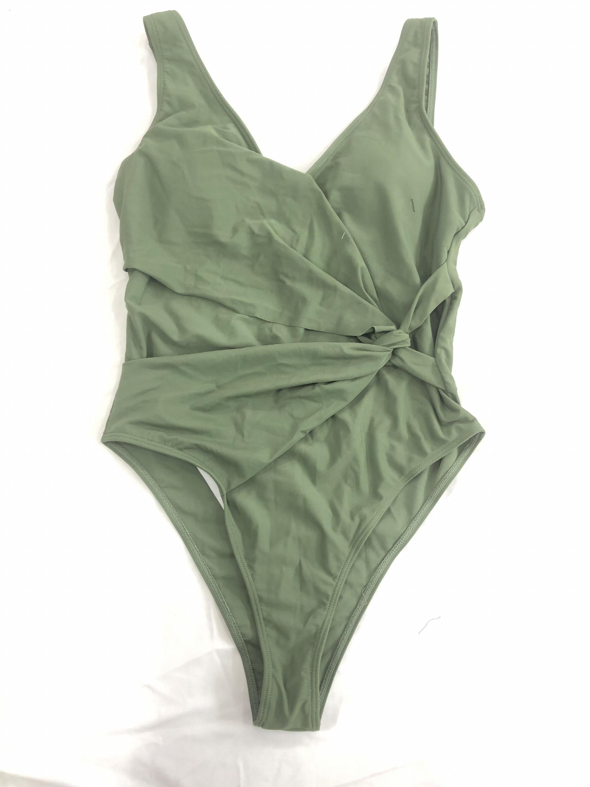 Ruched Knot High Cut One Piece Swimsuit for Women