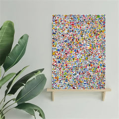 Large Jigsaw Puzzle 1000pcs 50x70cm, Framed Edges, Easy for Beginners