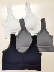 Comfy Lace Strap Wireless Bra Removable Padded Cami Top