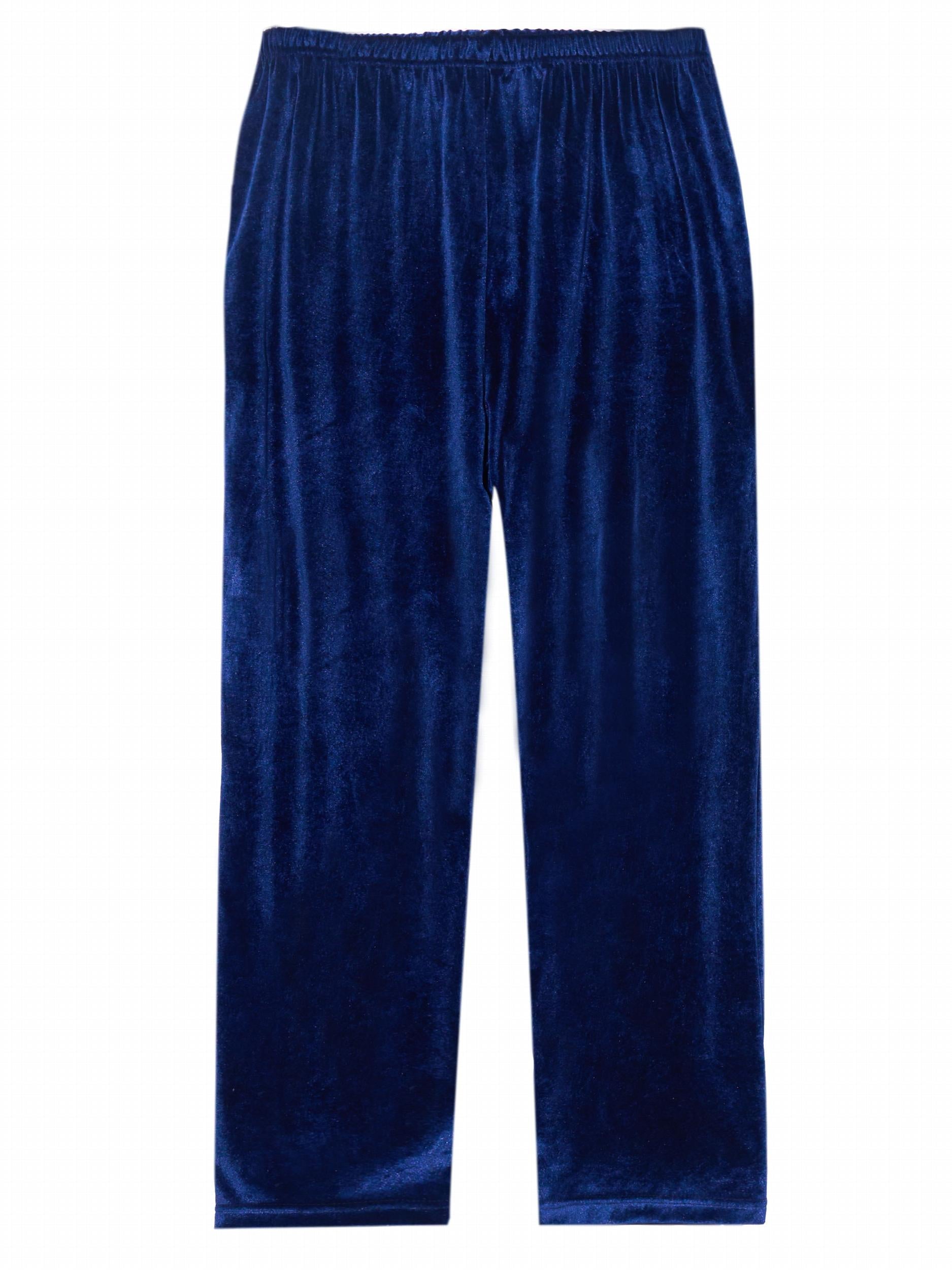 Velvet Wide Leg Lounge Pants Plus Size