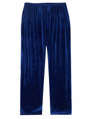 Velvet Wide Leg Lounge Pants Plus Size
