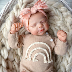 Handcrafted Reborn Youngsters Doll with Painted Hair Soft Vinyl Head