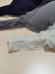 Comfy Lace Strap Wireless Bra Removable Padded Cami Top