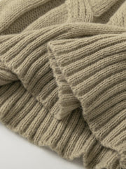 Men's Knit Turtleneck Sweater Warm Khaki Top