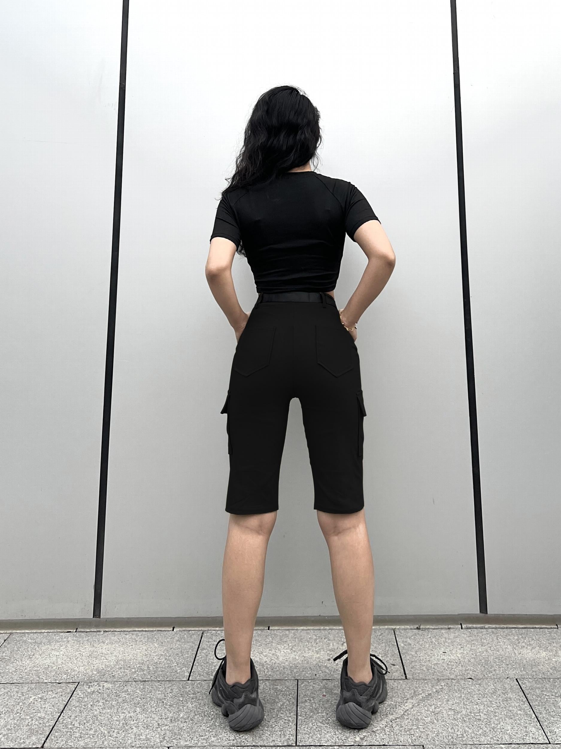 Y2K Flap Pockets Cargo Shorts for Women