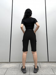 Y2K Flap Pockets Cargo Shorts for Women