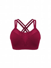 5pcs Stretch Hollow Criss Cross Sports Bra for Women