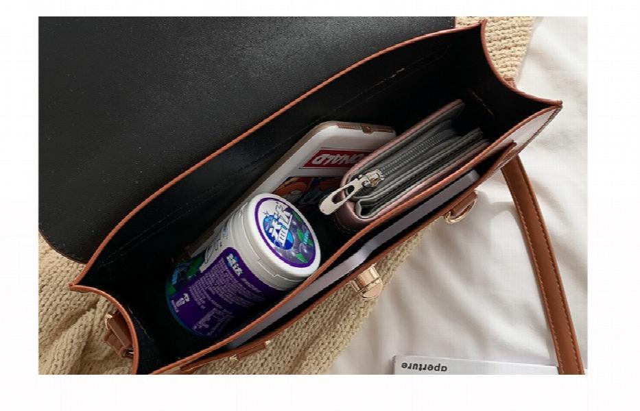 Vintage Women Handbag Preppy Student Shoulder Bag PU Leather Female Crossbody Ba