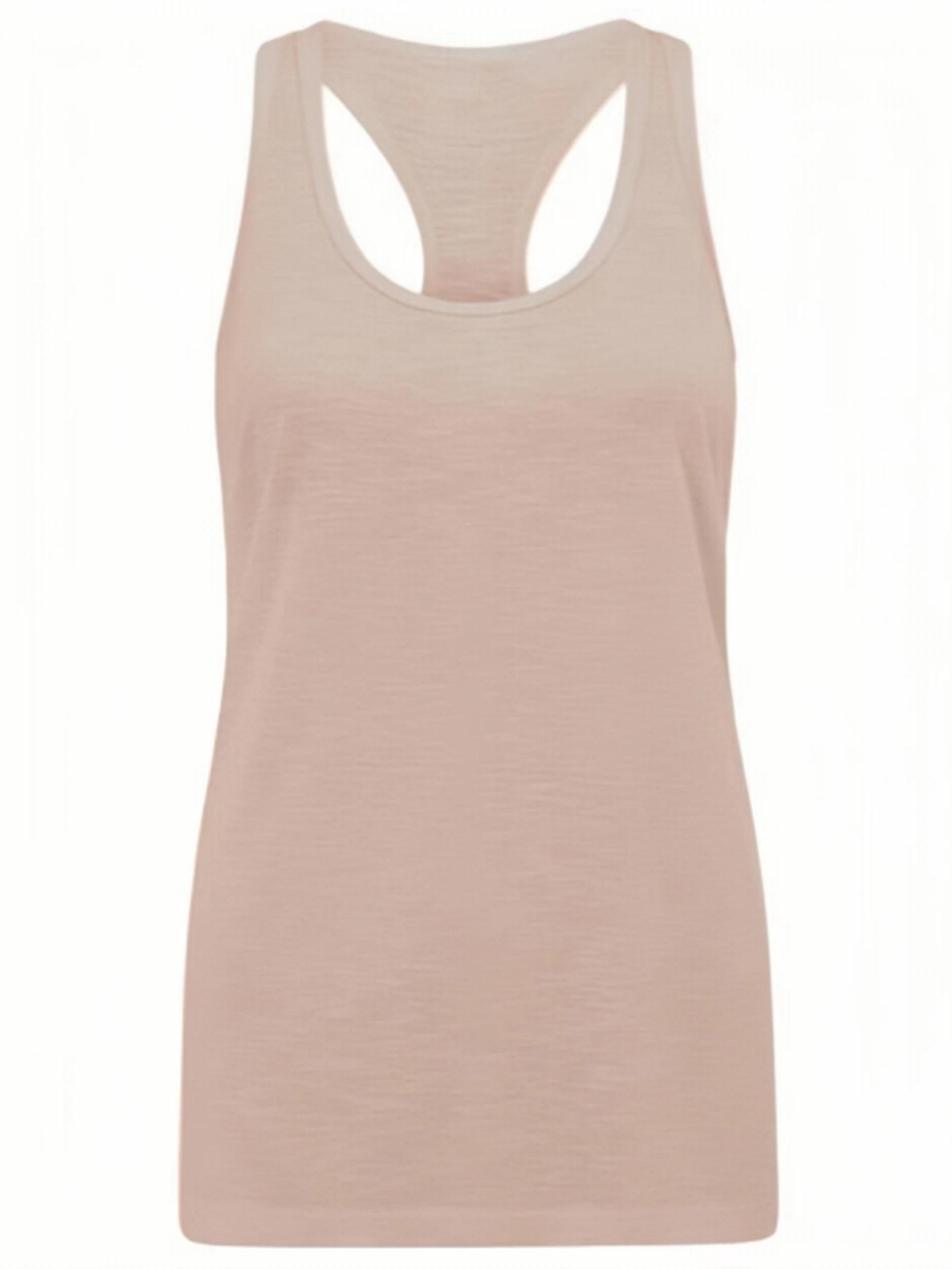 Plus Size Women's Solid Round Neck Stretch Tank Top