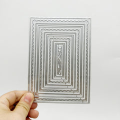 Rectangular Pattern Frame DIY Metal Embossing Scrapbooking Cutting Die