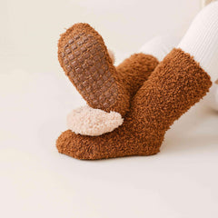 4 Pairs Baby Non slip Warm Floor Socks Yoga Socks