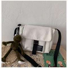 Harajuku Canvas Crossbody Bag Women Diag Shoulder Pouch