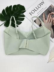 Wireless Lace Bra with Scallop Trim