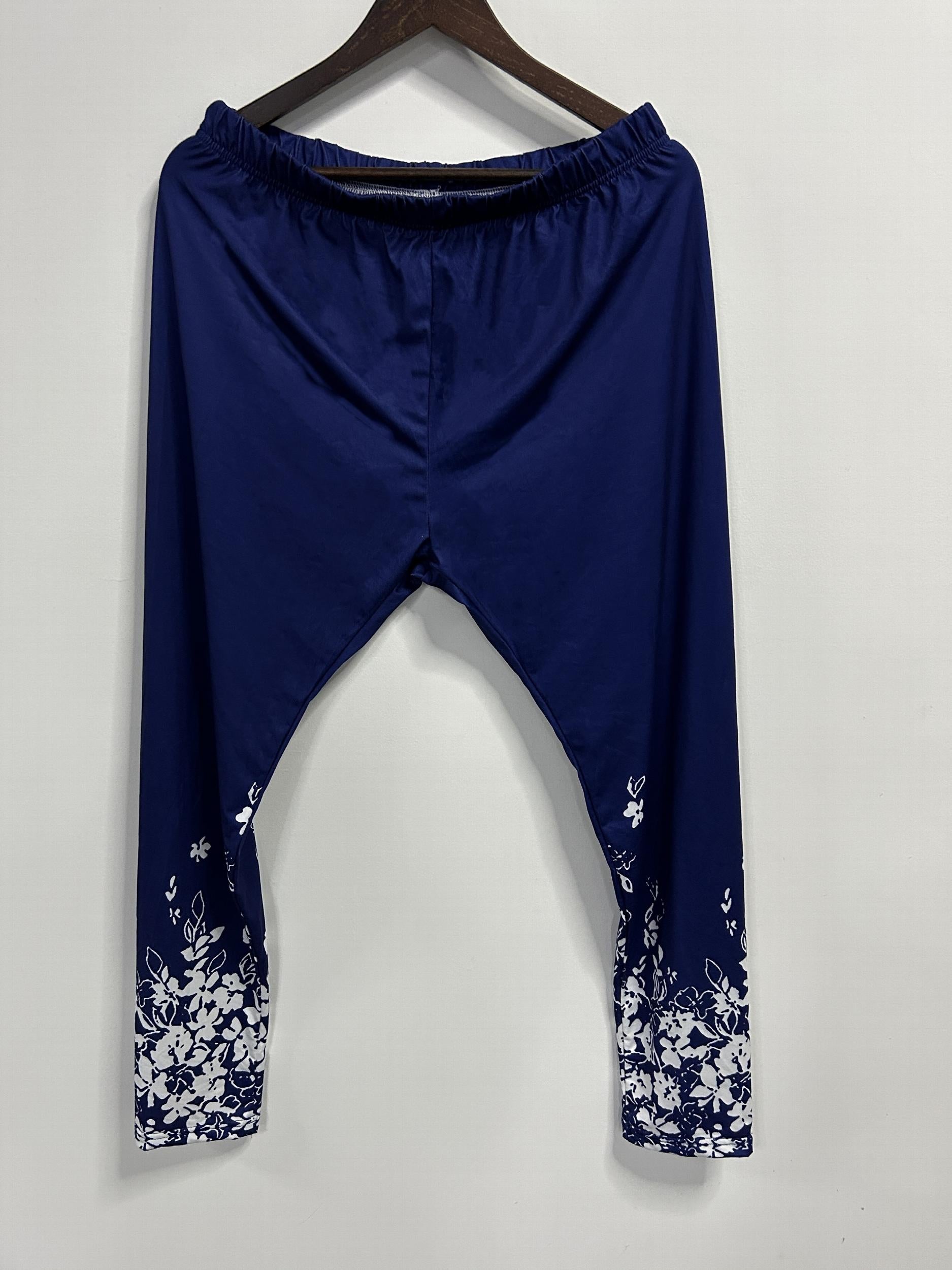 Women's Plus Floral Print High Rise Yoga Leggings