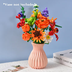 Flower Bouquet Building Blocks Kit Assembled Flower Model