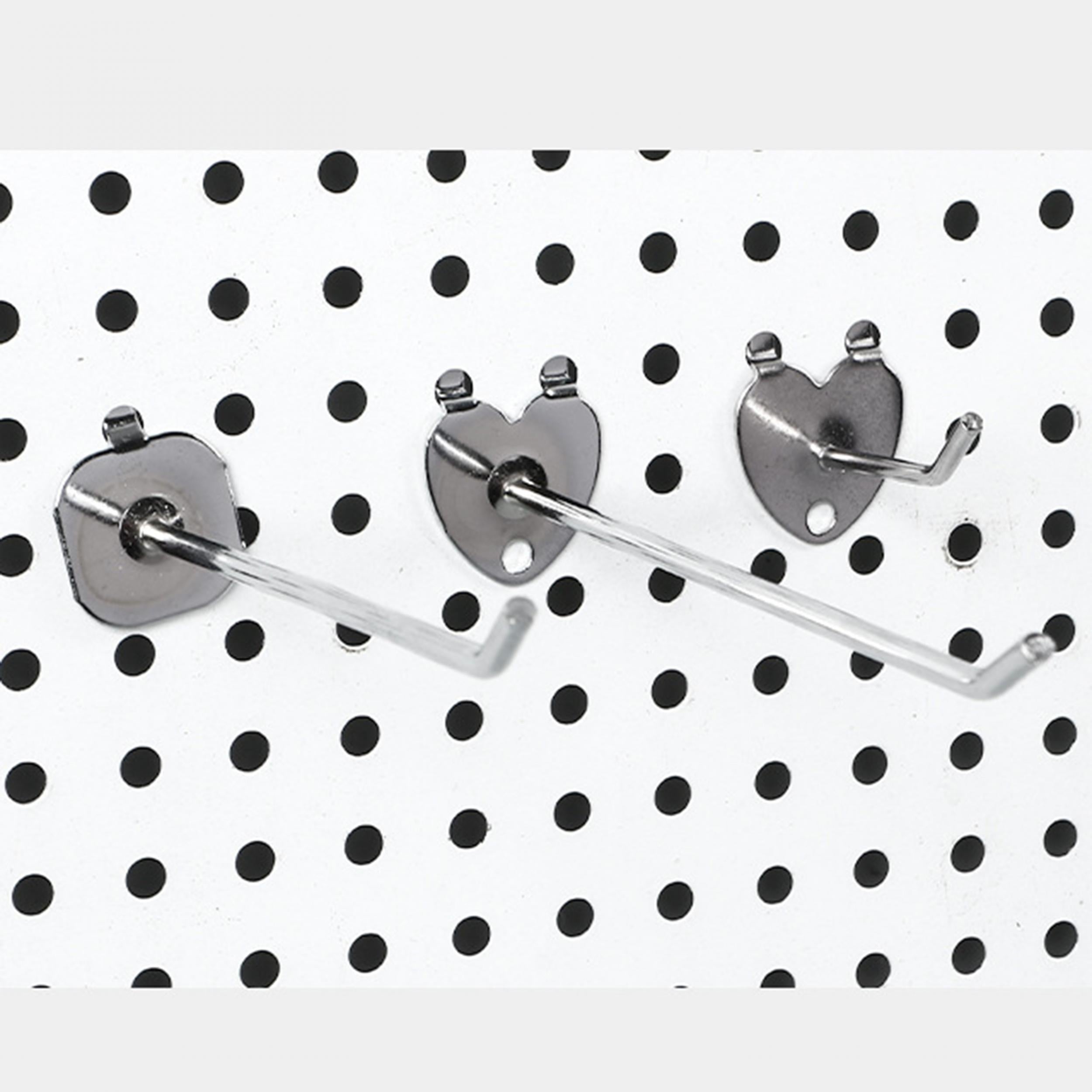 10pcs Pegboard Hook Rack Wall Mounted Hanging Hook Universal Garage Tool Storage