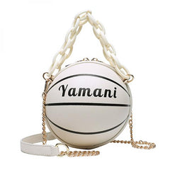 Basketball Football Crossbody Bags Women Acrylic Chains Bag