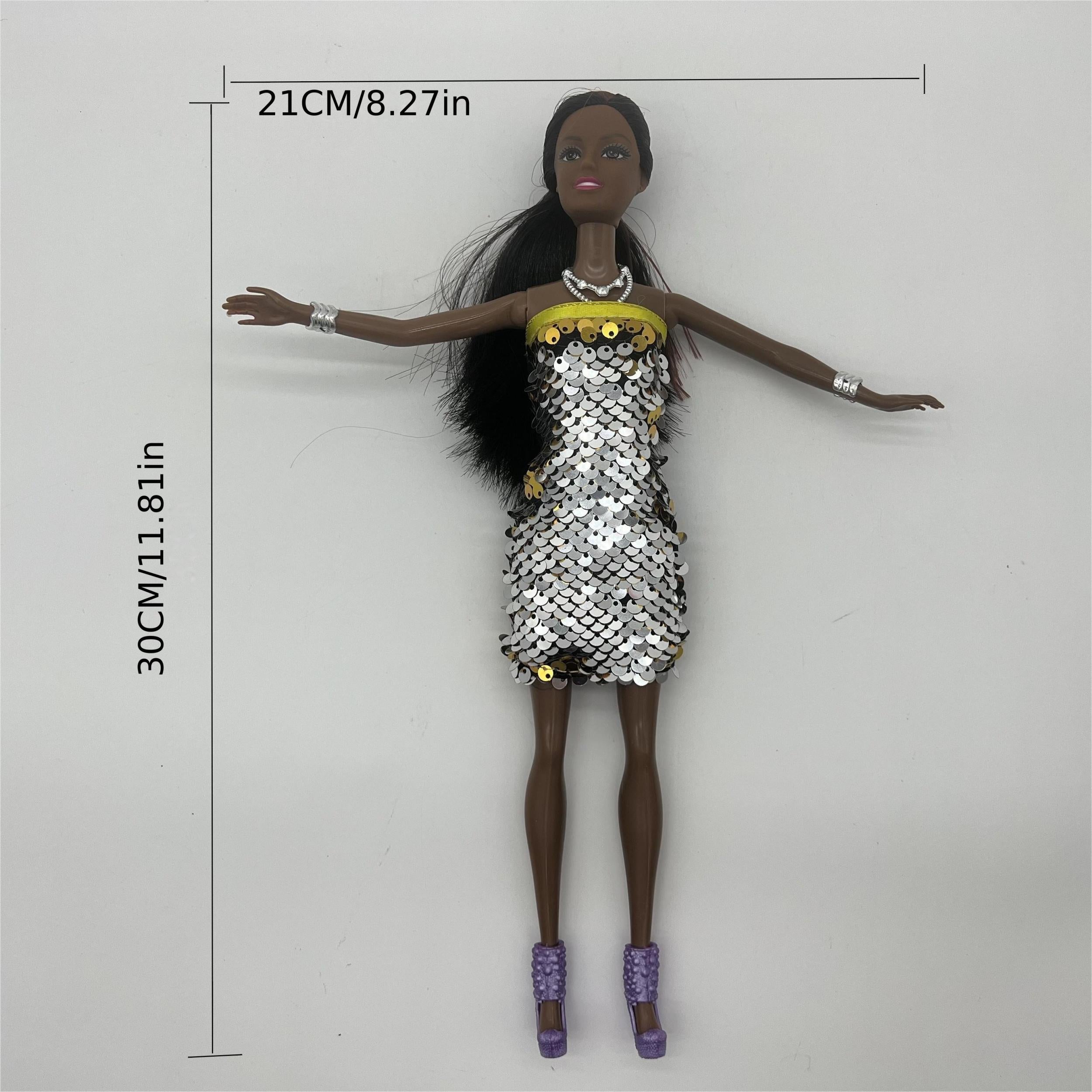 African Skin Doll Girl Toy 30cm, Children's Gift, Home Decor