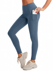 High Waist Yoga Pants With Pocket Slimming Leggings Women's Activewear