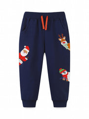 Excavator Print Boys Sweatpants Quick dry Jogger Pants Kids Clothing
