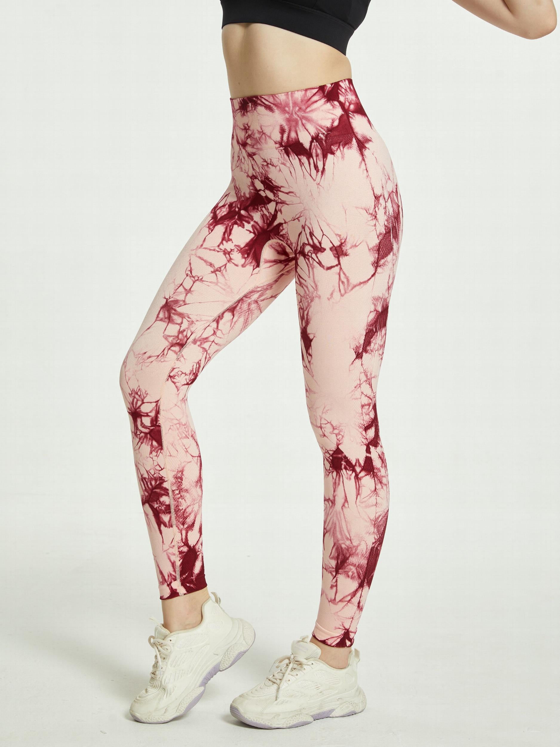 Tie Dye High Stretch Leggings High Waist Yoga Pants Women's Activewear