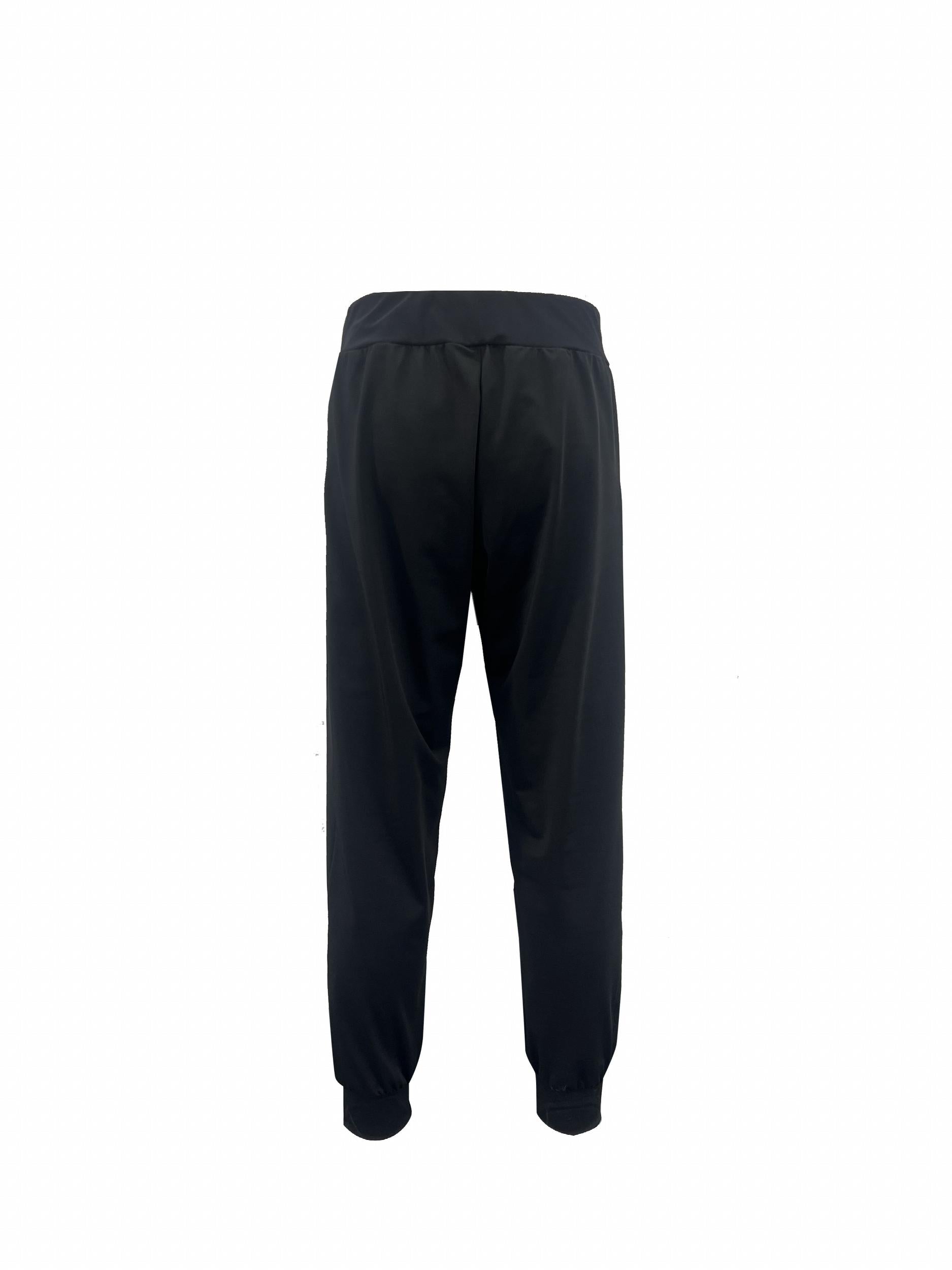 Solid Mesh High Stretch Tapered Leg Trousers