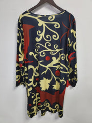 Floral Print Plus Size Dress with Pockets