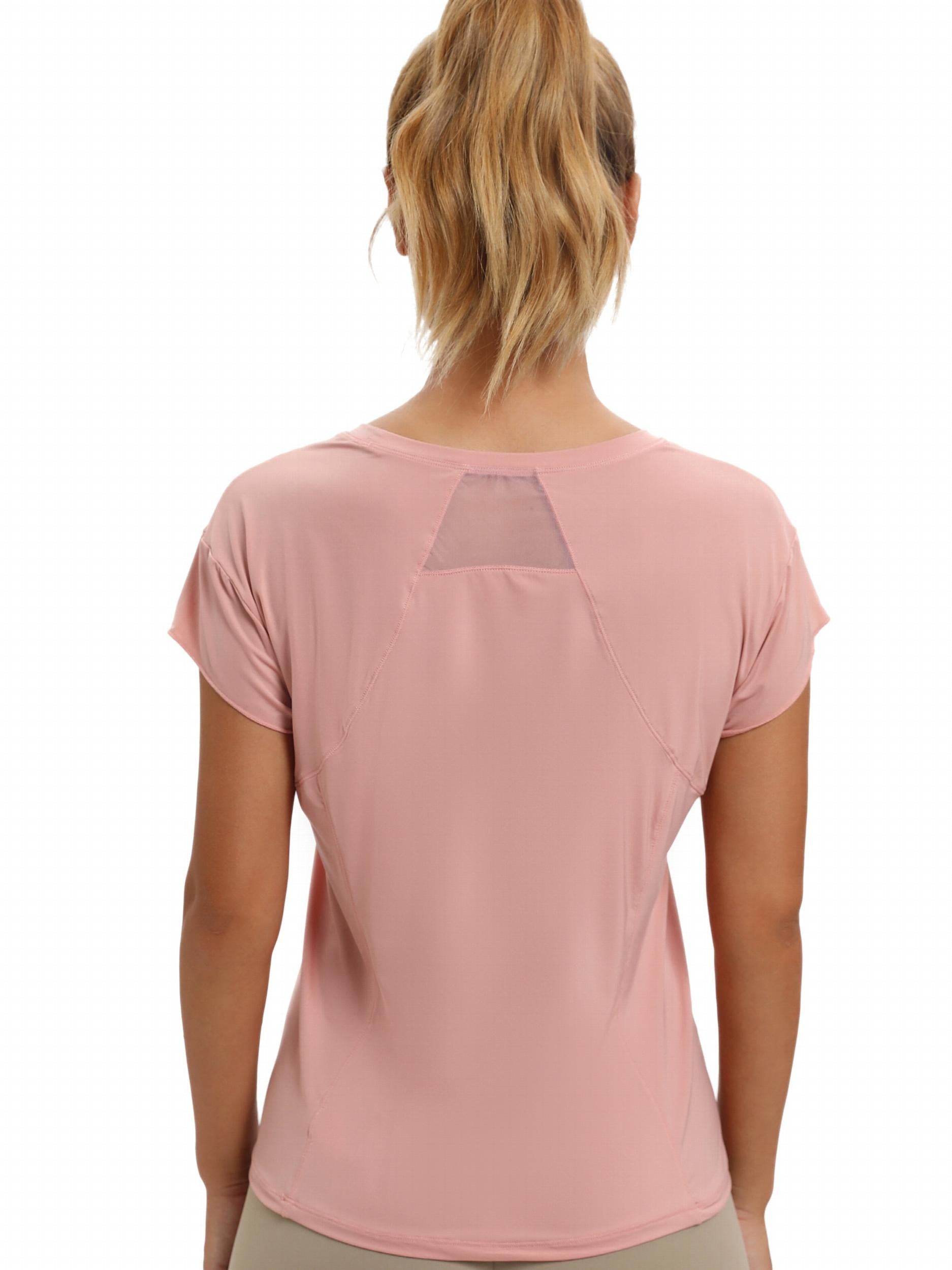 Women's Casual Sports T-shirt Round Neck Short Sleeve Running Shirt