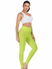 Honeycomb Bubble Yoga Leggings High Stretch Sports Pants Women's