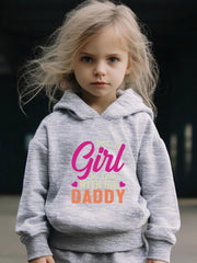 Girl & Dad Long Sleeve Hoodie Set with Sweatpants