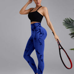 Tie Dye Sports Leggings High Waist Butt Lifting Yoga Pants
