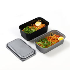 5pcs 33 8oz Lunch Box 2 Compartments Leak Proof Microwave Freezer Safe