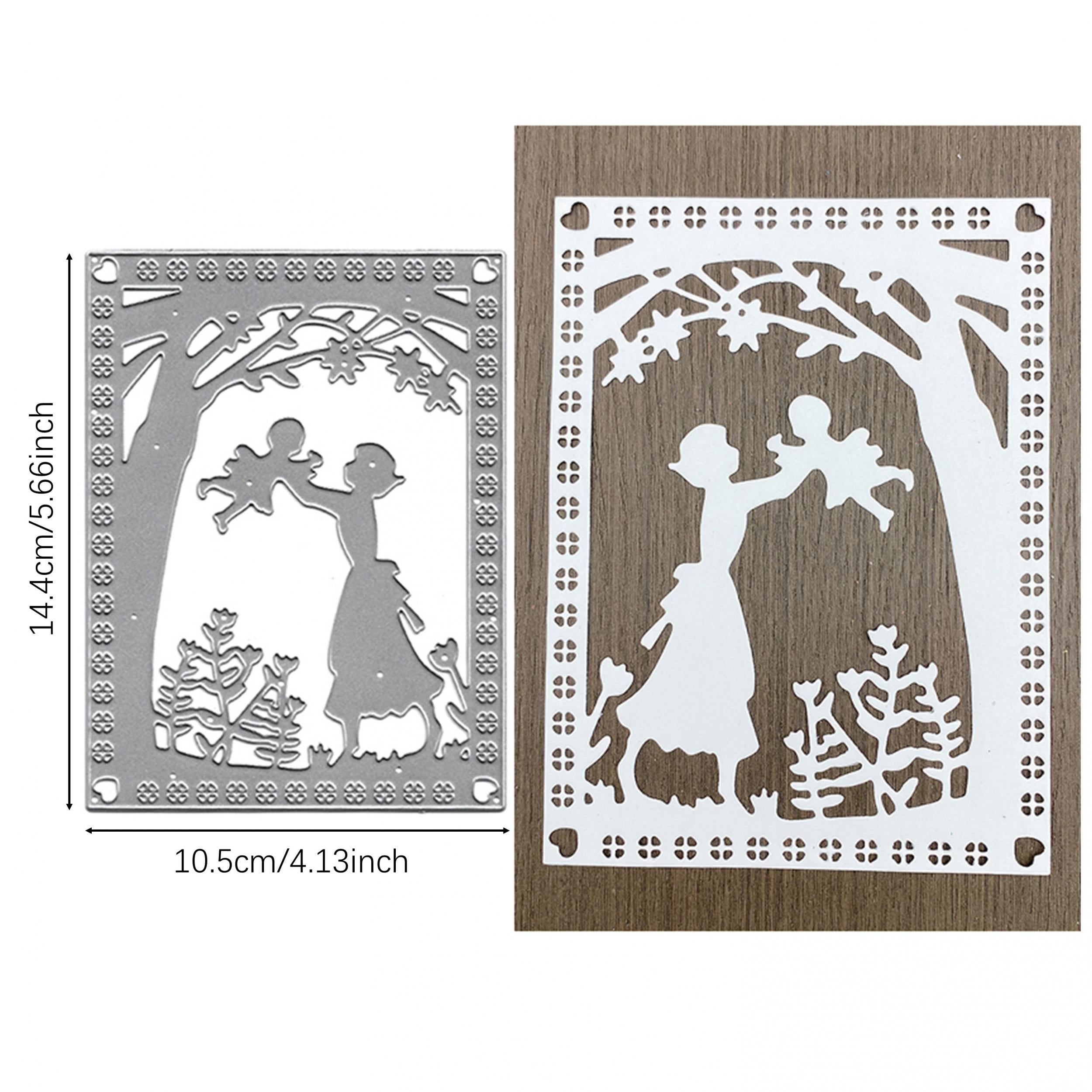 Embossing Folder Metal Cutting Die DIY Scrapbooking Gift Card Flower Butterfly