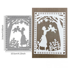 Embossing Folder Metal Cutting Die DIY Scrapbooking Gift Card Flower Butterfly