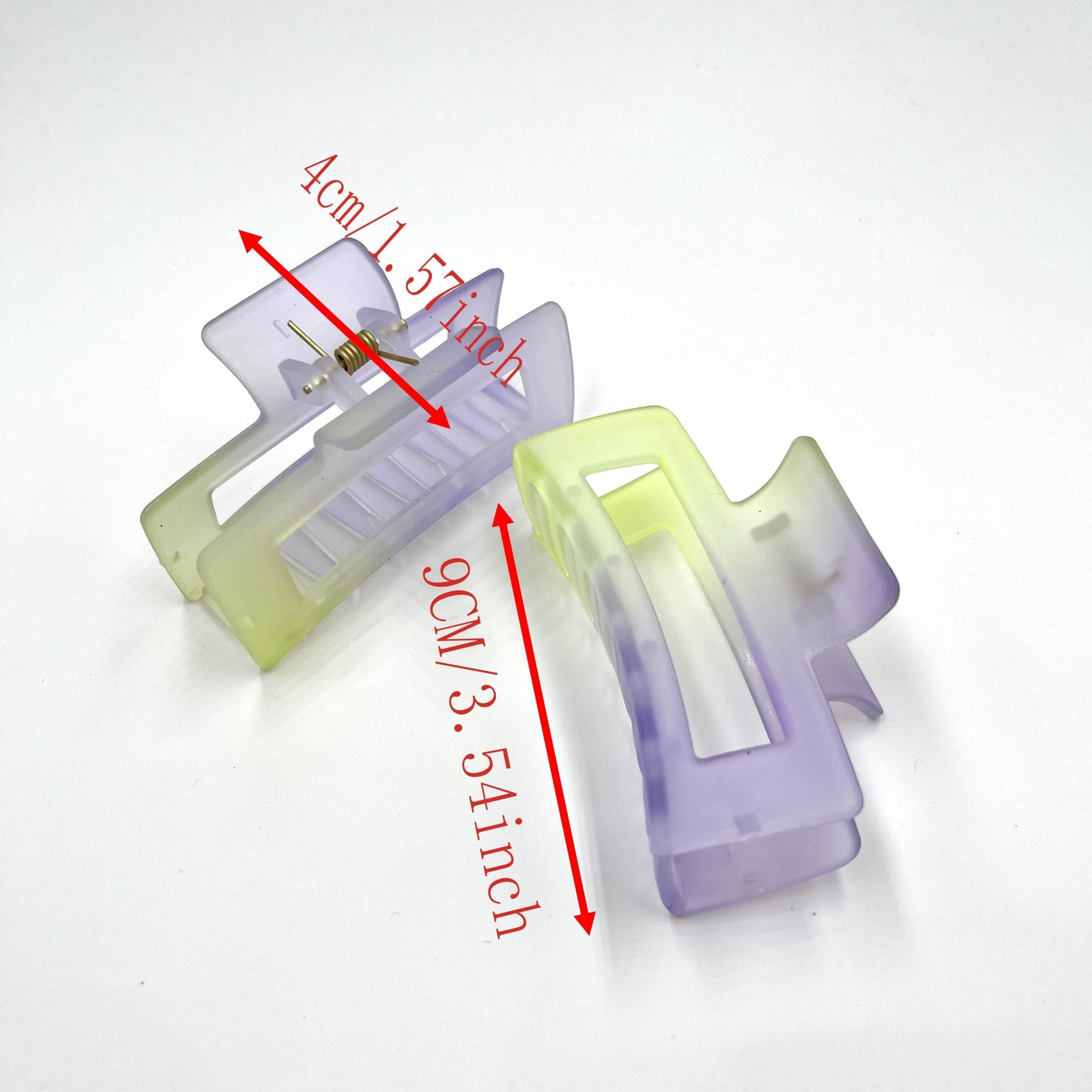 2pcs Gradient Claw Clips Hair Clips - Princess Decorative Hair Accessories