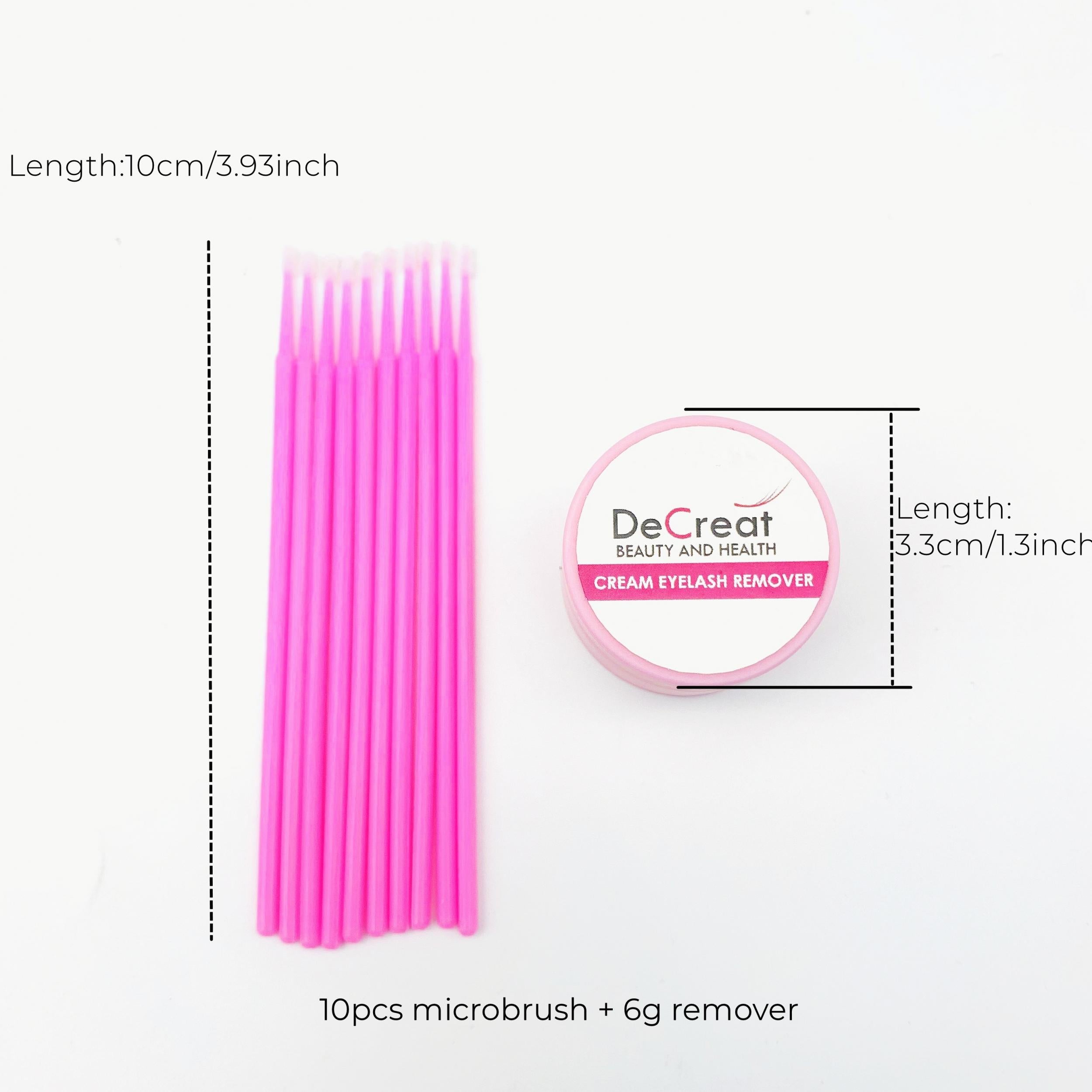 Professional Eyelash Remover Cream & Micro Brush Kit