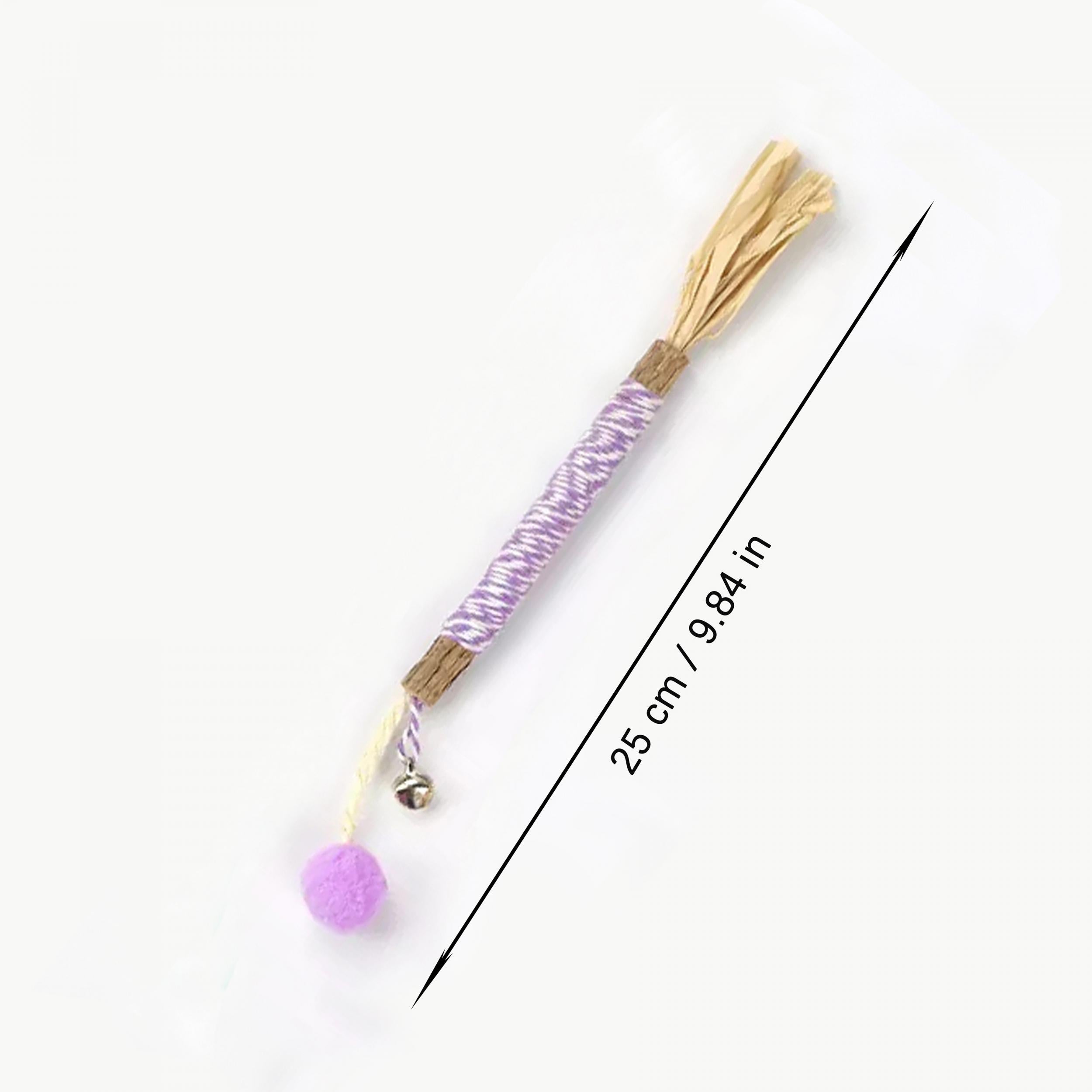 Catnip Teething Stick Cat Toy with Ball and Bell