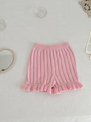 Summer Baby Girl Cotton Lace Knitted Shorts