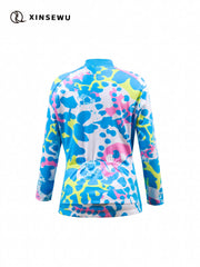 Spotted Cycling Winter Jacket Full Zip Fleece Women's Activewear