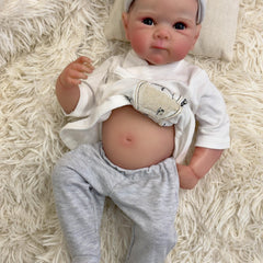 Reborn Baby Bettie Boy Doll Full Vinyl Body Charming Eyes