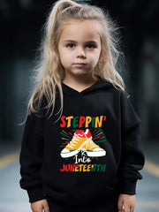 Shoes Print 2pc Hoodie Jogger Set Girls Sports