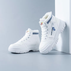 Fur Lined Winter Snow Boots Non Slip High Top Warm Snow Shoes