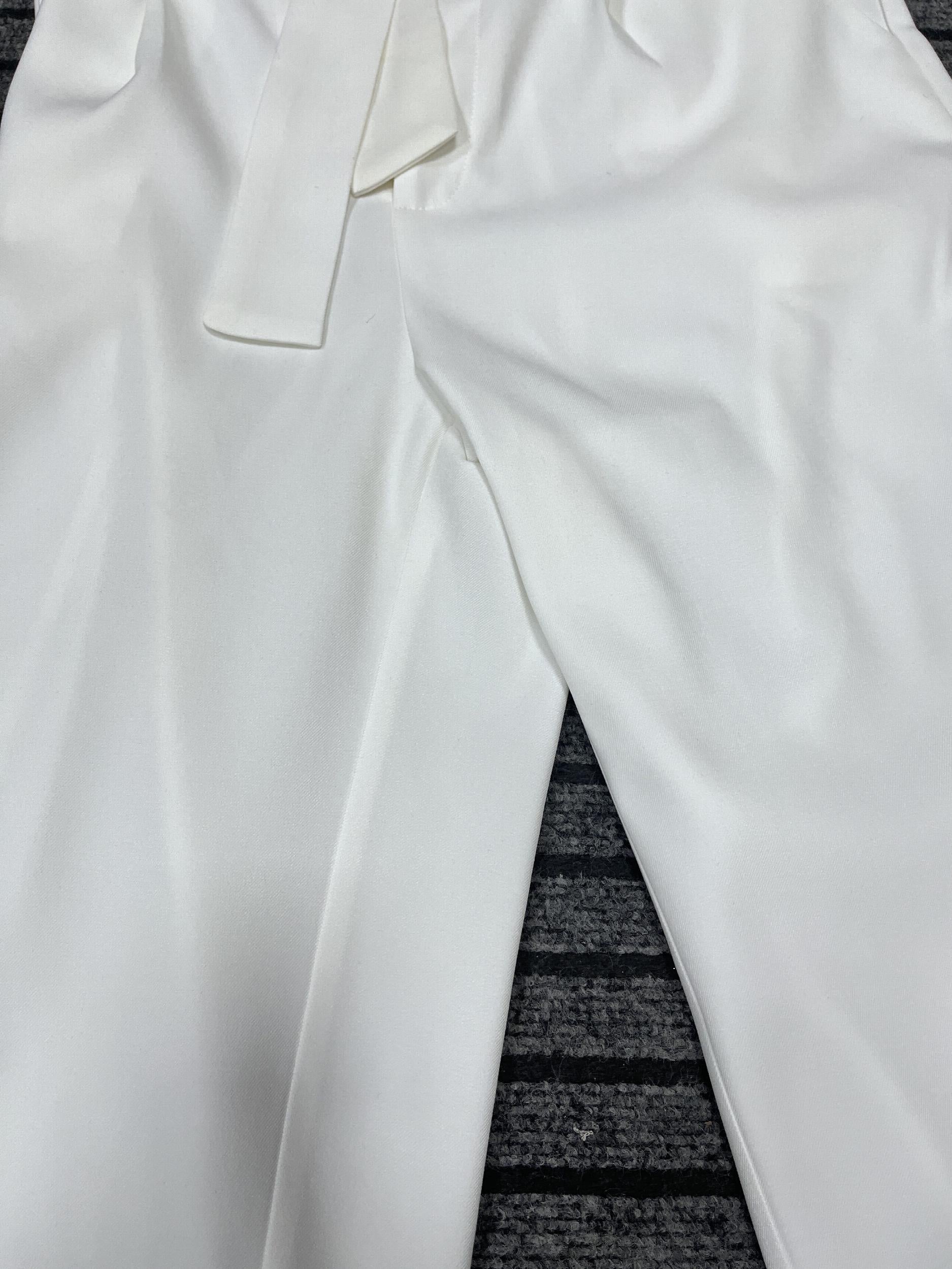 Solid Tailored Pants Pockets Work Office Pants Women's Clothing