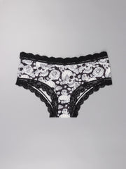 Gothic Lace Hipster Panties Halloween Print Intimates Women's Underwear
