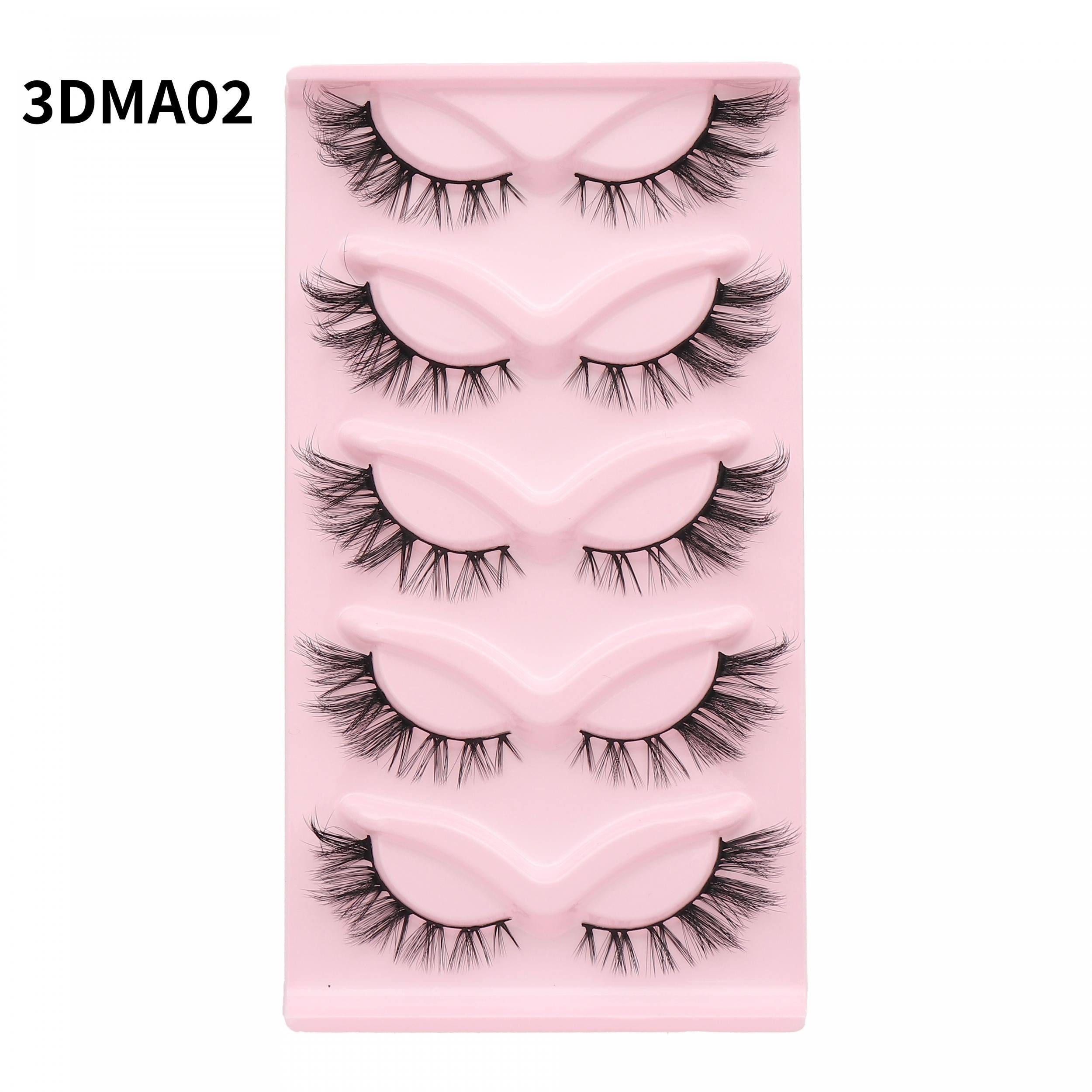 Fluffy 3D Wispy Strips Lashes False Eyelashes Natural Look