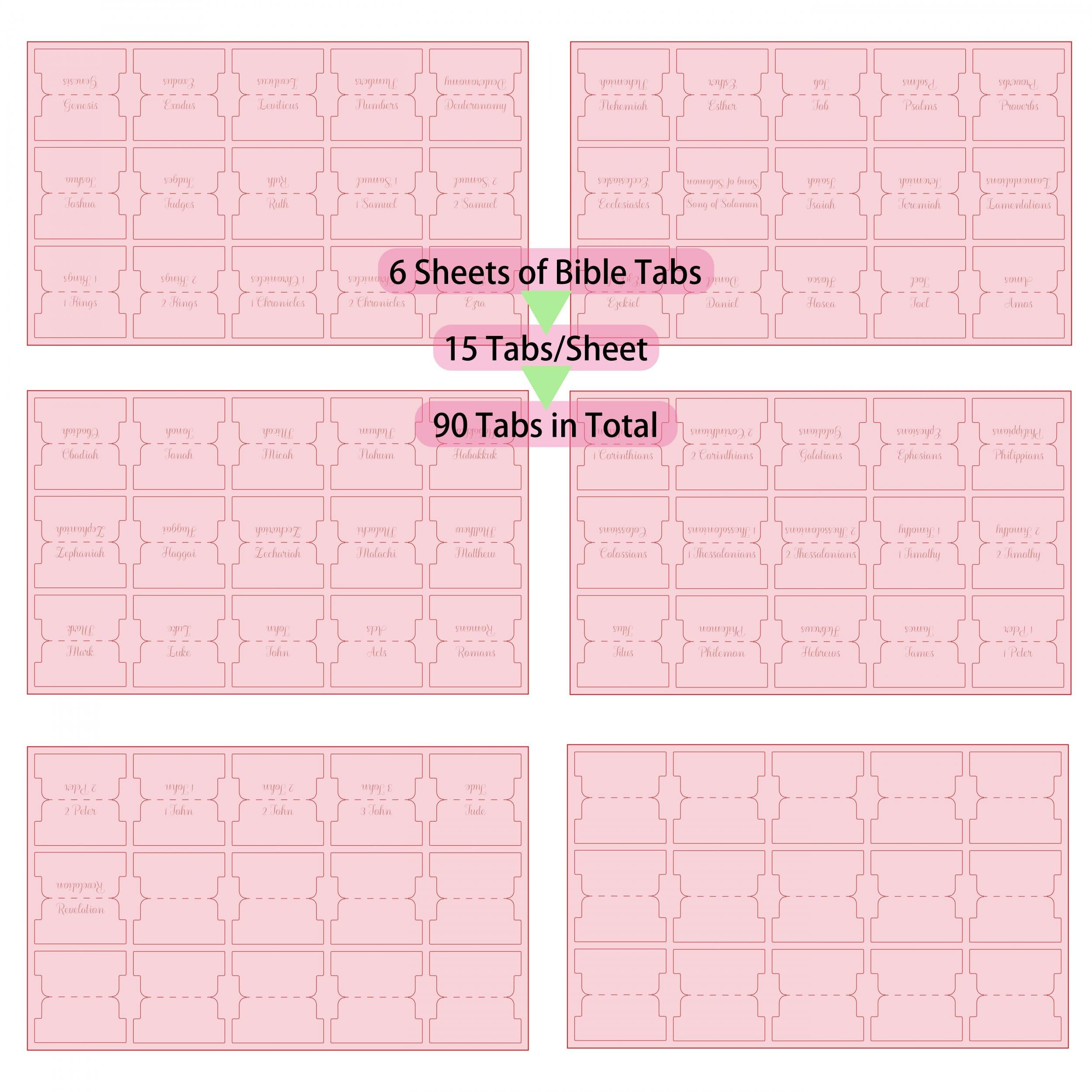 Golden Foil Bible Tabs For Women and Study
