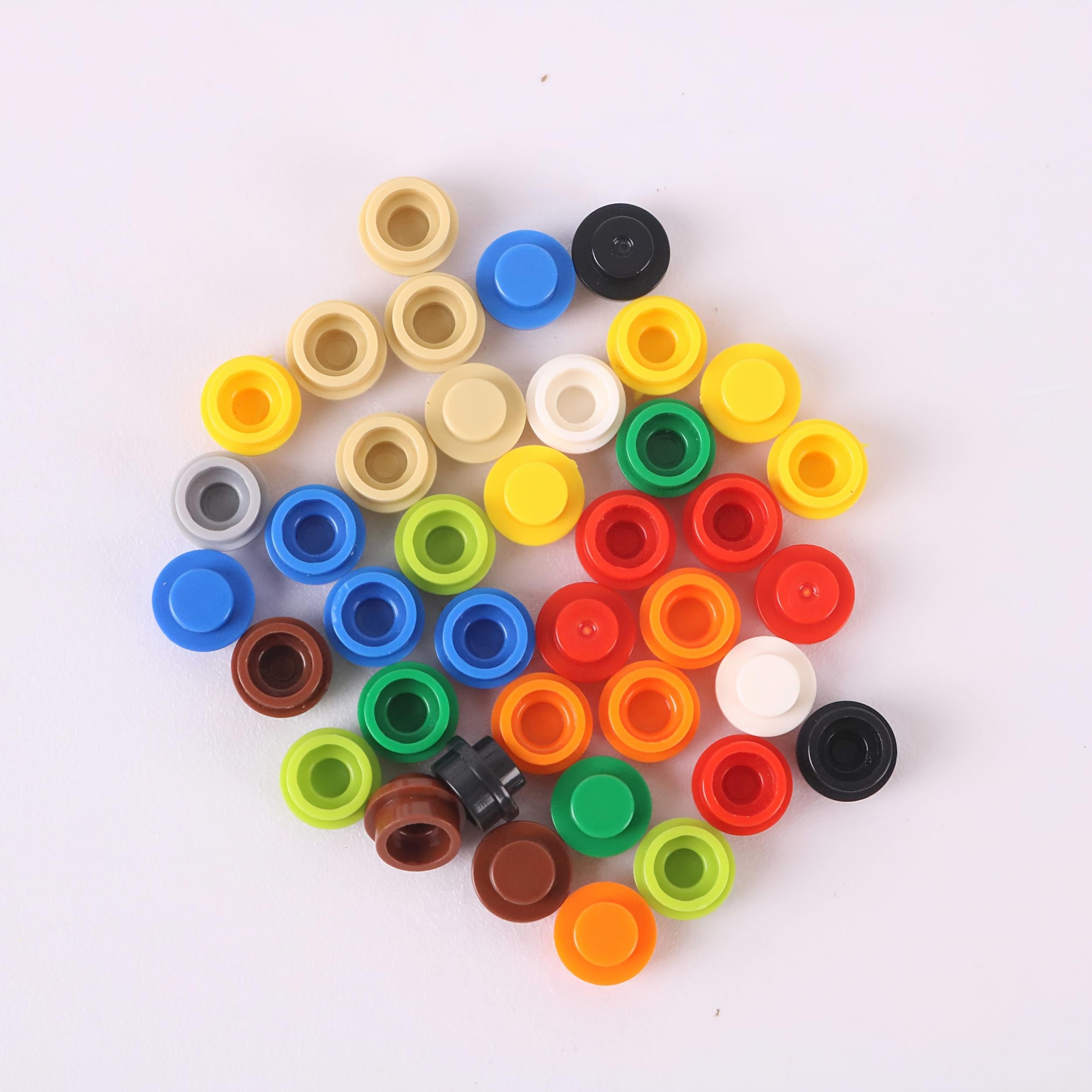 200pcs 1x1 Disc Building Block Material for DIY Art and Car Lighting