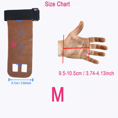 Leather Gymnastics Hand Grips 2 Holes For Men & Women